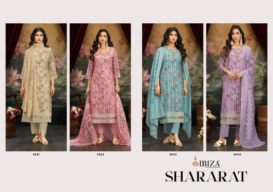 Ibiza Shararat Banarasi Cotton Dress Material