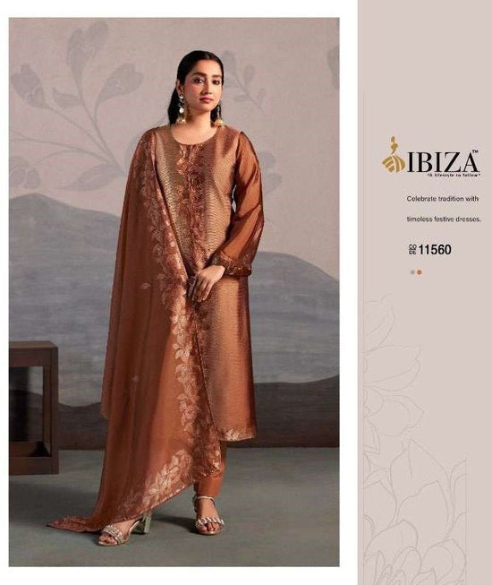 Ibiza Zafira Banglory Silk Dress Material - Amrah Wholesale