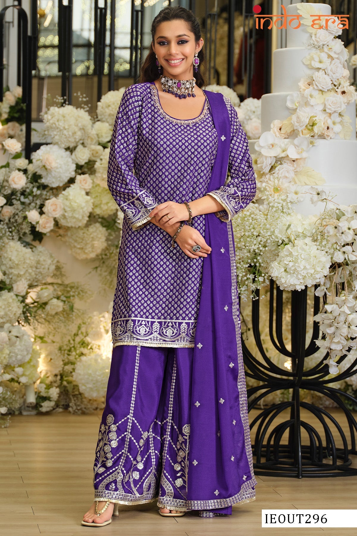 Indo Era 2635 Silk Blend Dress Material Collection - Amrah Wholesale