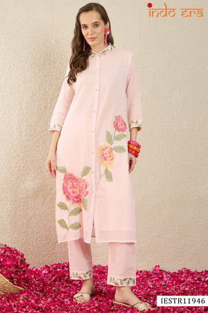 Indo Era 2645 Pure Cotton Printed Kurti Pant Set
