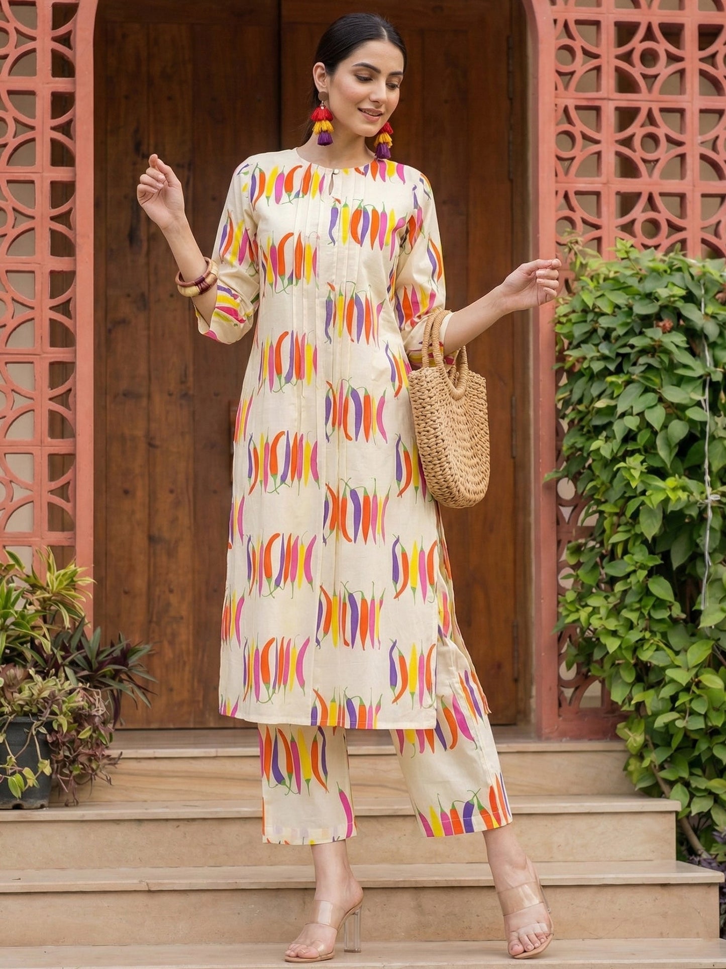 Indo Era 2647 Cotton Floral Printed Kurti Pant Set Collection - Amrah Wholesale
