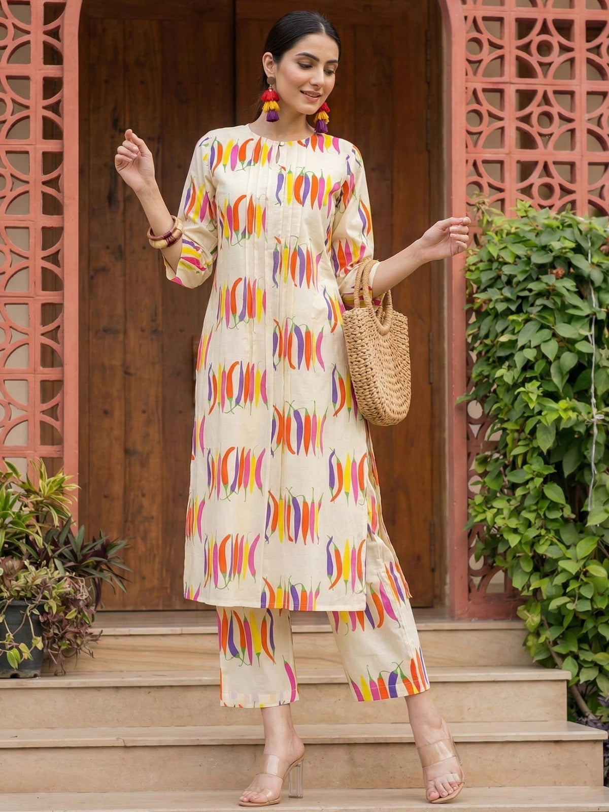 Indo Era 2647 Cotton Floral Printed Kurti Pant Set Collection - Amrah Wholesale