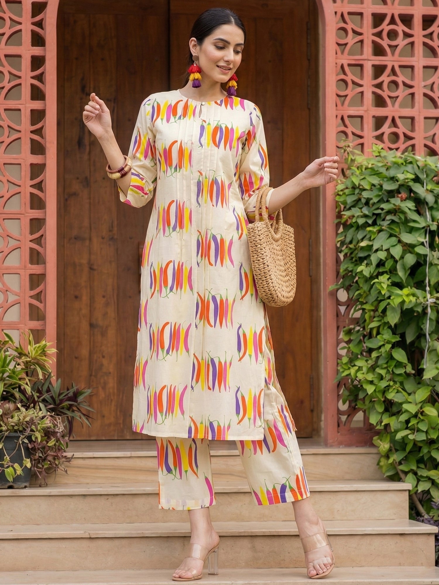 Indo Era 2647 Cotton Floral Printed Kurti Pant Set Collection - Amrah Wholesale