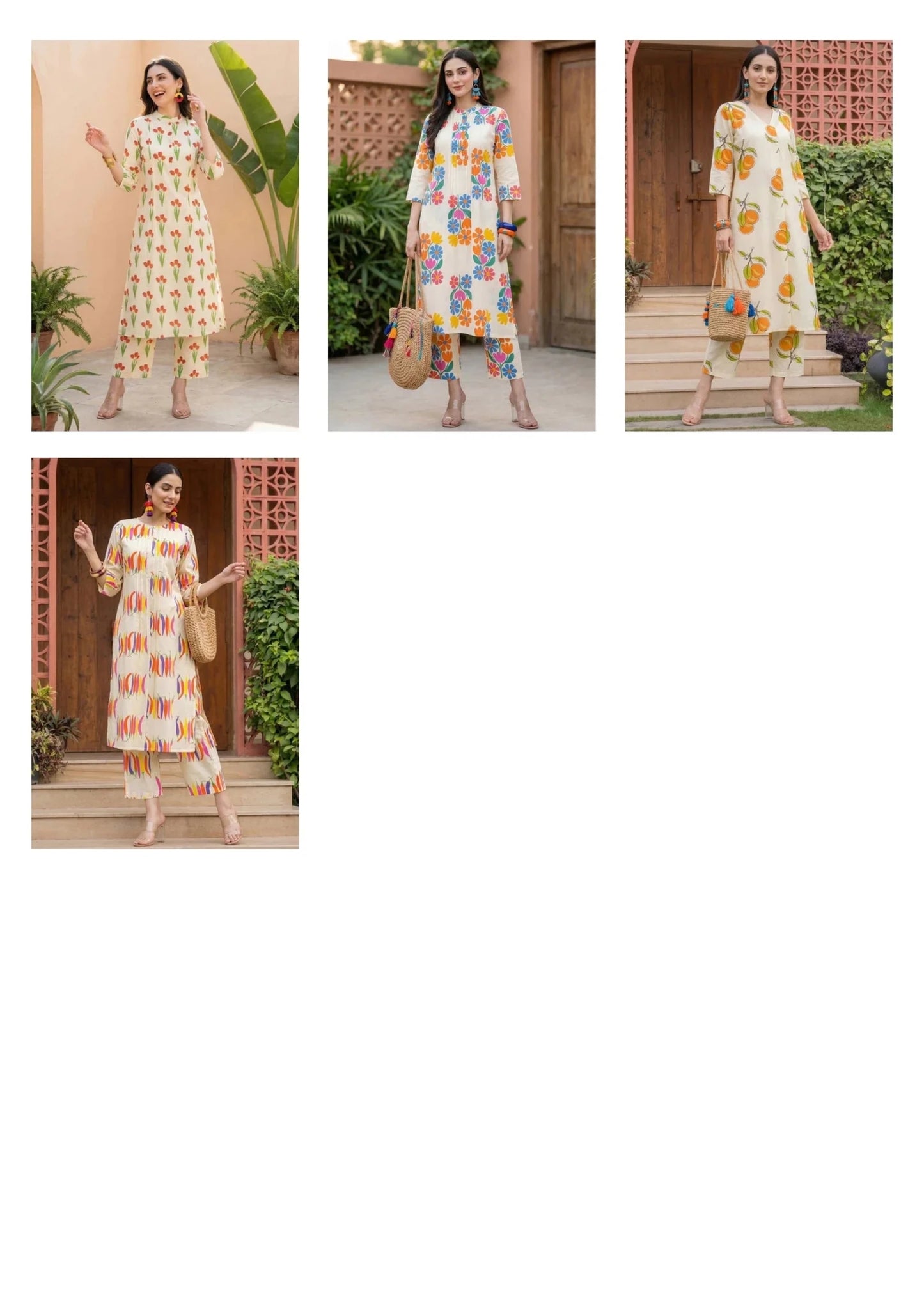 Indo Era 2647 Cotton Floral Printed Kurti Pant Set Collection - Amrah Wholesale