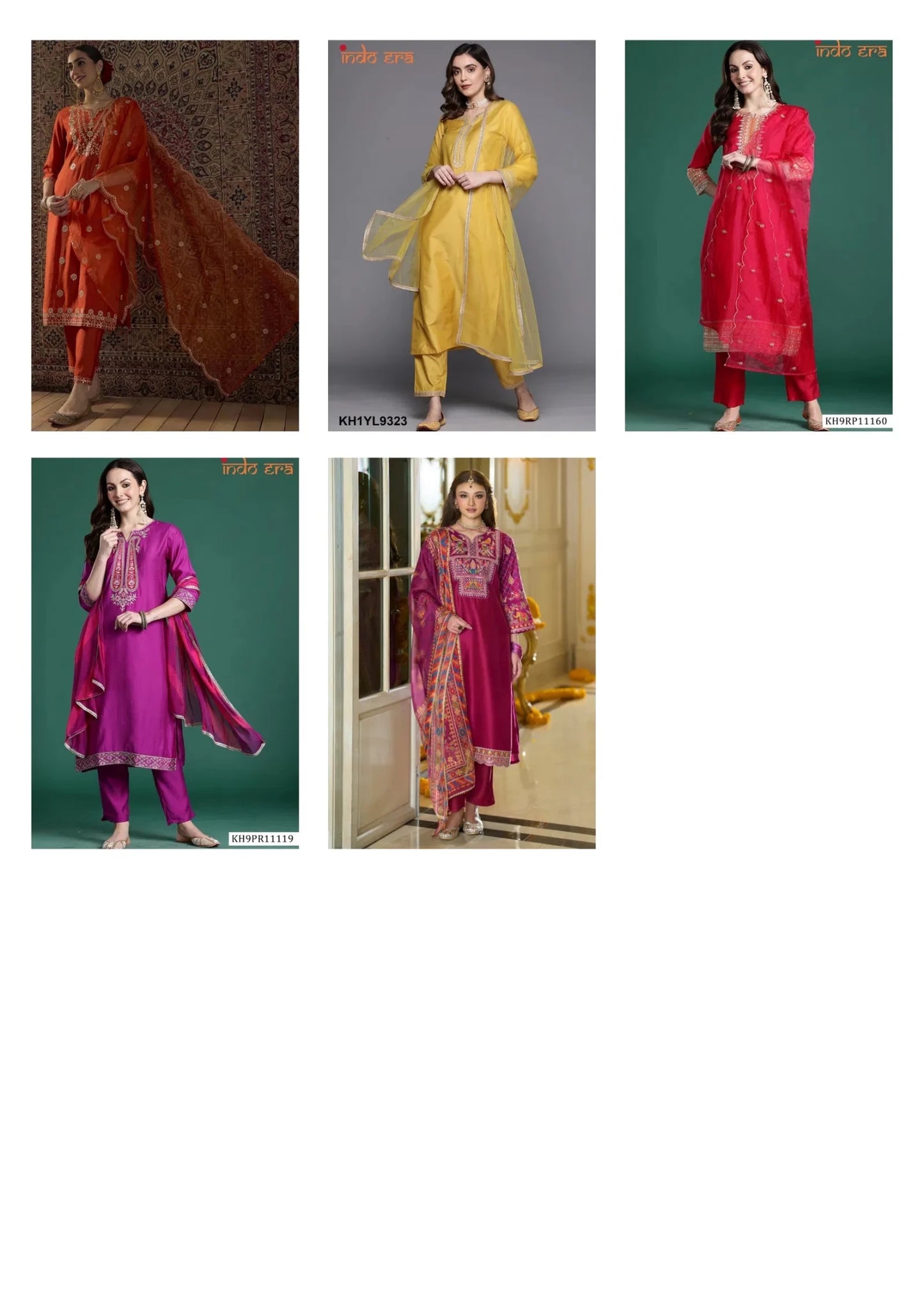 Indo Era Indo Era 2615 Kurti Set Wholesale Catalogue - Amrah Wholesale
