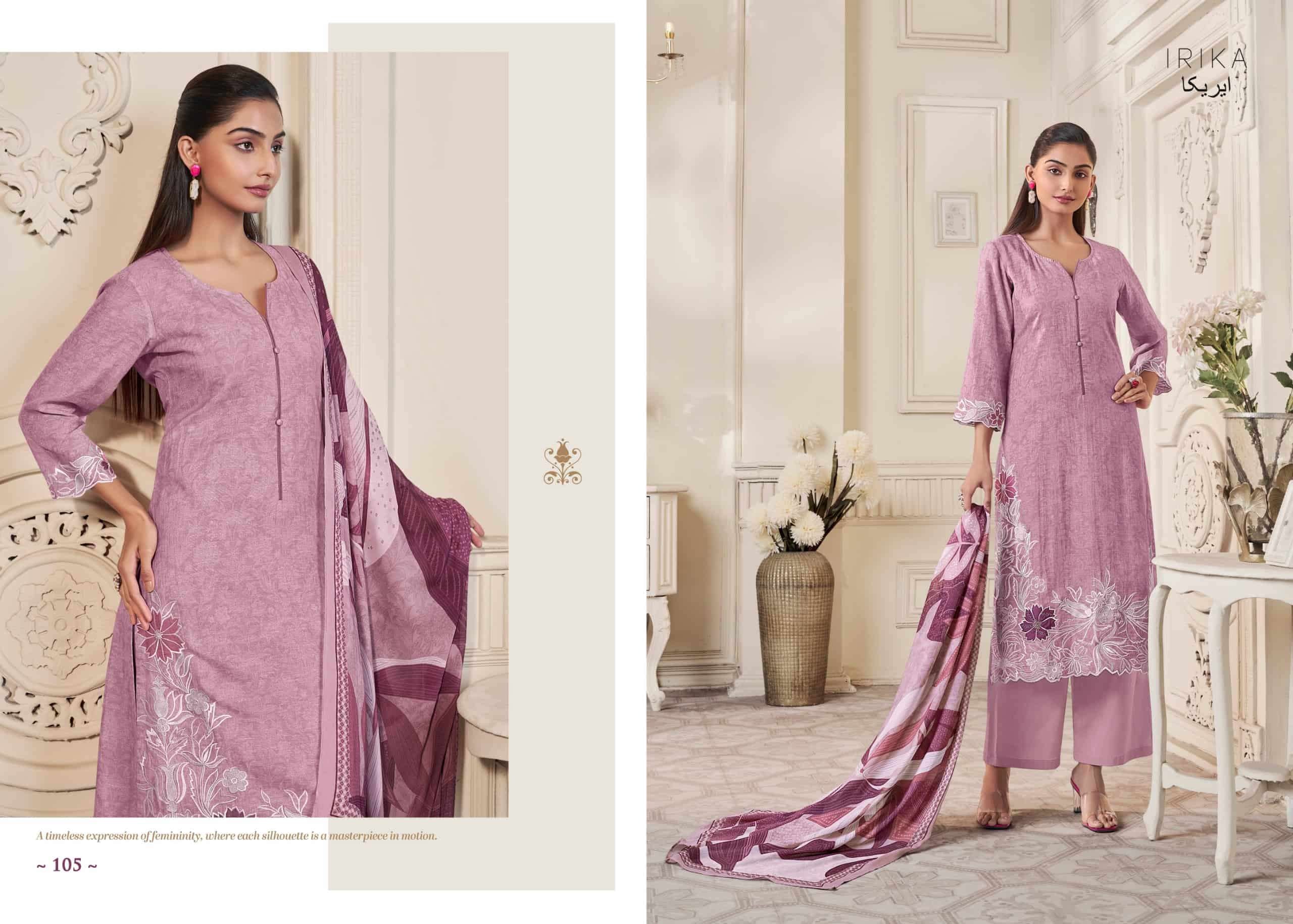 Irika Cassius Dress Material Wholesale Catalogue - Amrah Wholesale