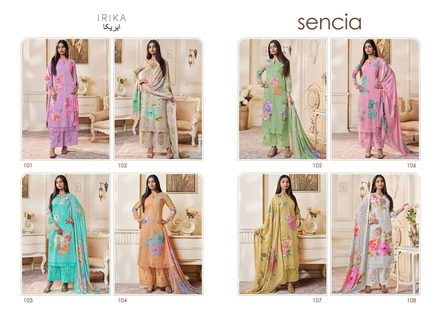 Irika Senica Cotton Dress Material Wholesale