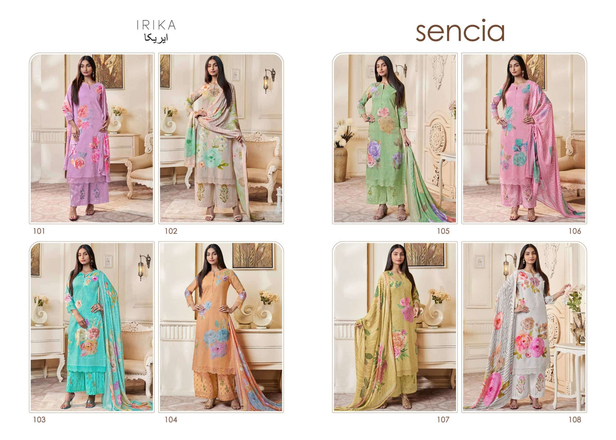 Irika Senica Cotton Dress Material Wholesale