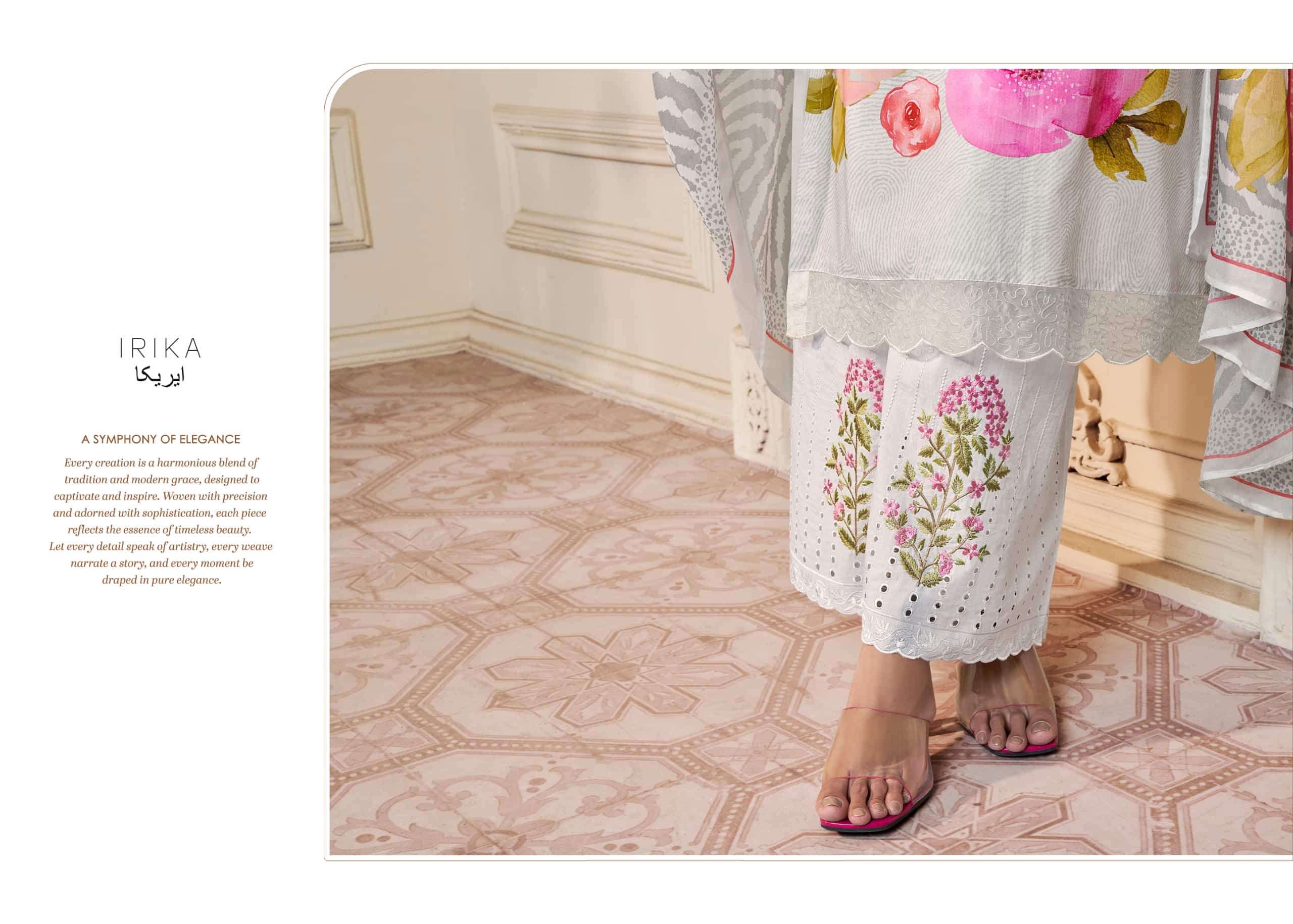 Irika Senica Cotton Dress Material Wholesale - Amrah Wholesale