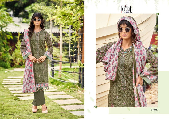 Ishaal Print Embroidered Vol. 21 Pure Lawn Dress Material - Amrah Wholesale