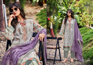 Ishaal Print Embroidered Vol. 21 Pure Lawn Dress Material - Amrah Wholesale