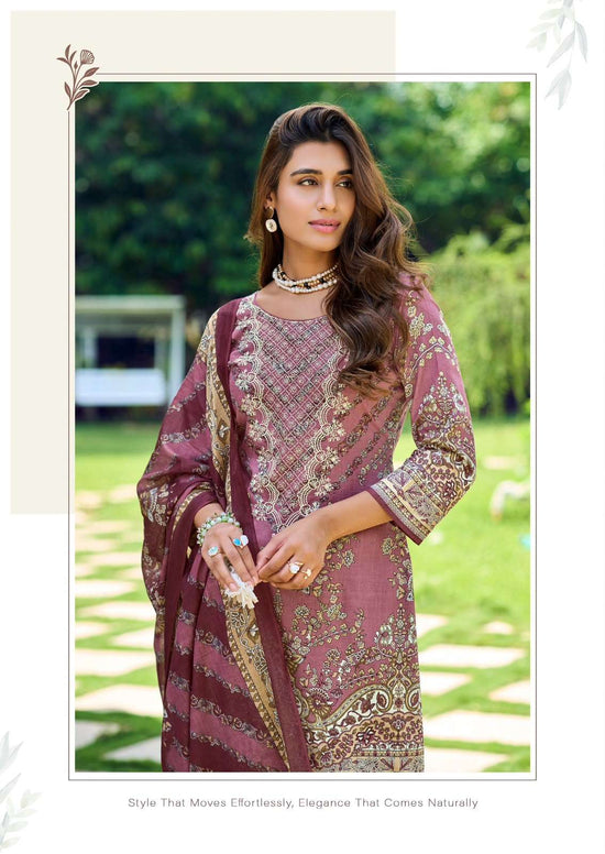 Ishaal Print Mah E Noor Vol 4 Pure Lawn Dress Material - Amrah Wholesale