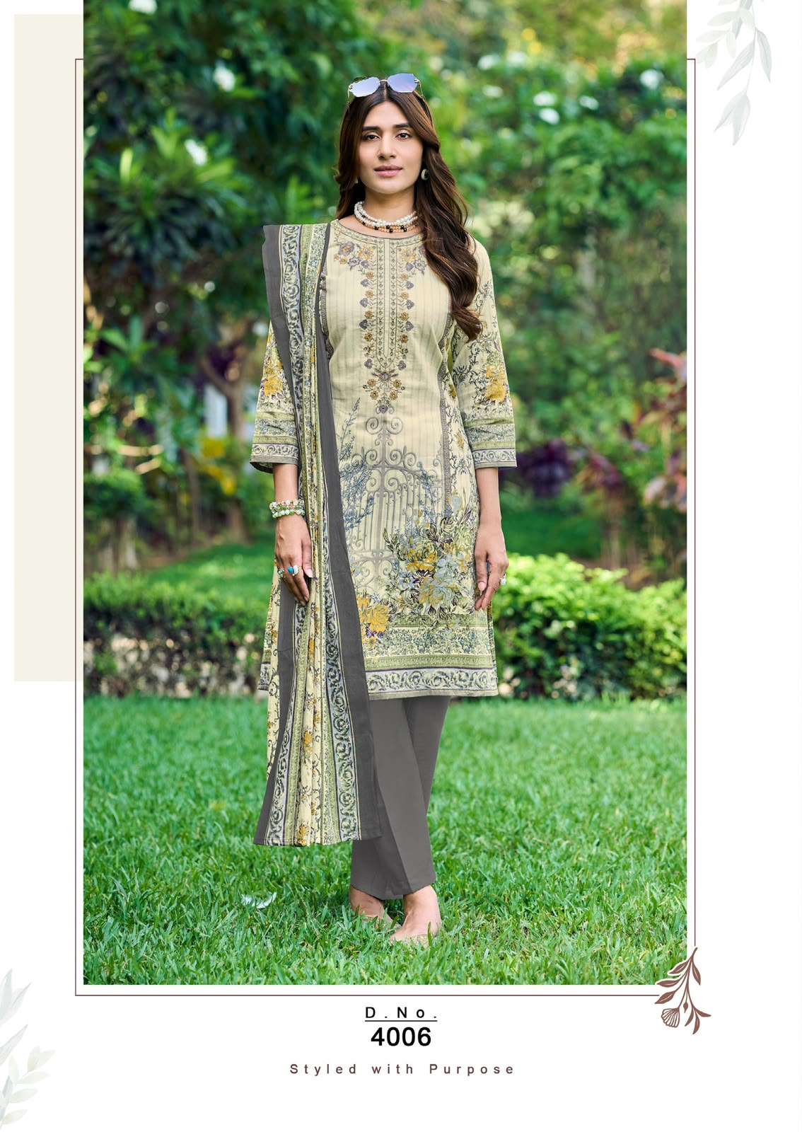 Ishaal Print Mah E Noor Vol 4 Pure Lawn Dress Material - Amrah Wholesale