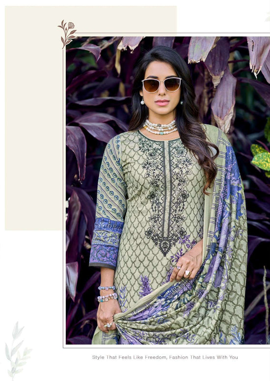 Ishaal Print Mah E Noor Vol 4 Pure Lawn Dress Material - Amrah Wholesale