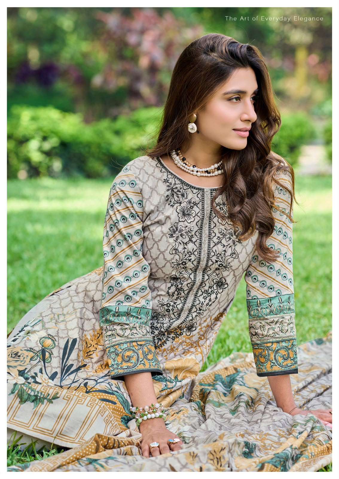 Ishaal Print Mah E Noor Vol 4 Pure Lawn Dress Material - Amrah Wholesale