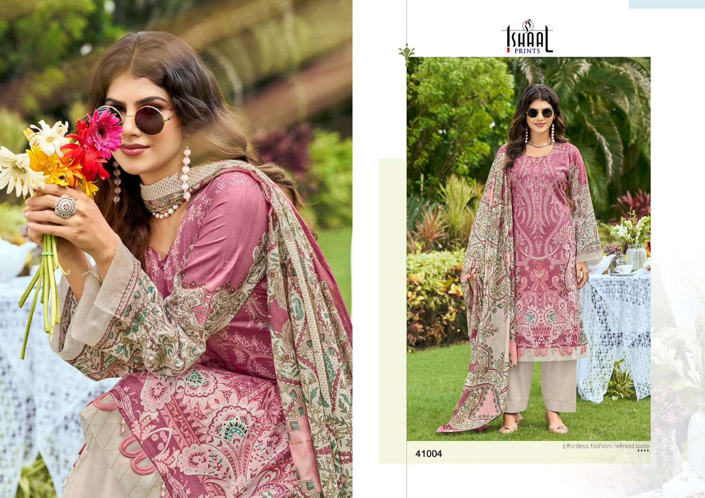 Ishaal Prints Gulmohar Vol 41 Pure Lawn Salwar Suit Wholesale