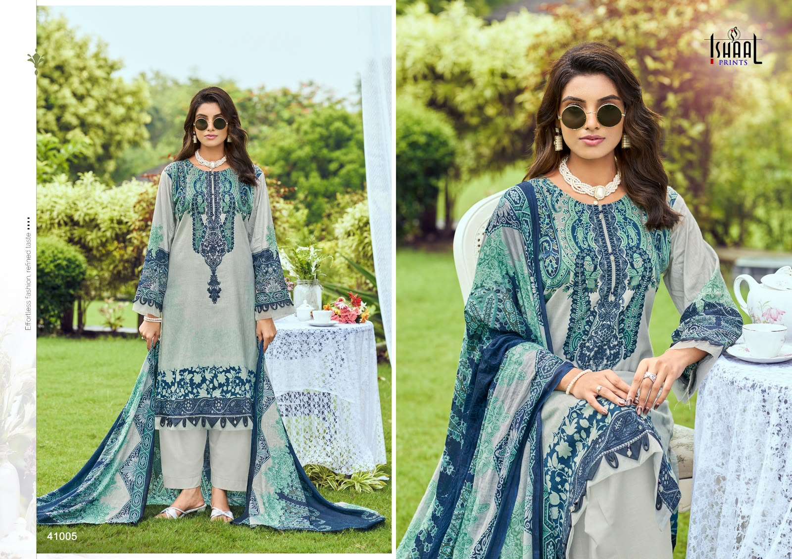 Ishaal Prints Gulmohar Vol 41 Pure Lawn Salwar Suit Wholesale