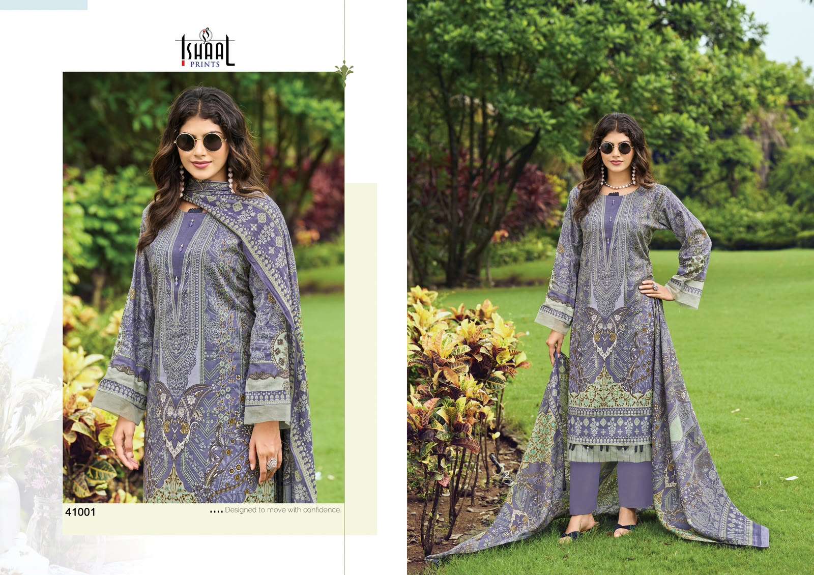 Ishaal Prints Gulmohar Vol 41 Pure Lawn Salwar Suit Wholesale