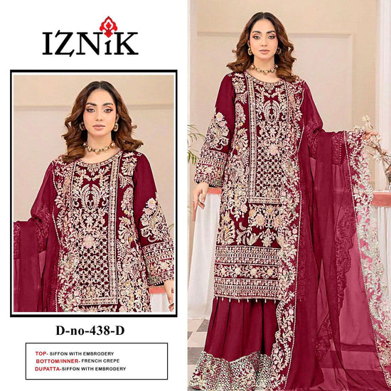 Iznik A - 438 Abcd Pakistani Suit Wholesale Catalogue - Amrah Wholesale