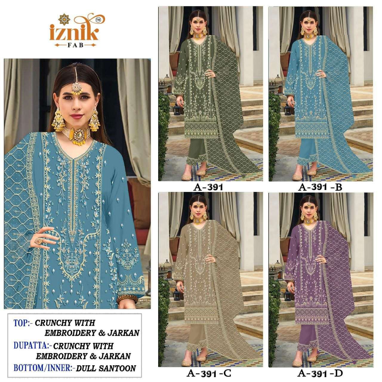Iznik Fab A-391 Colors