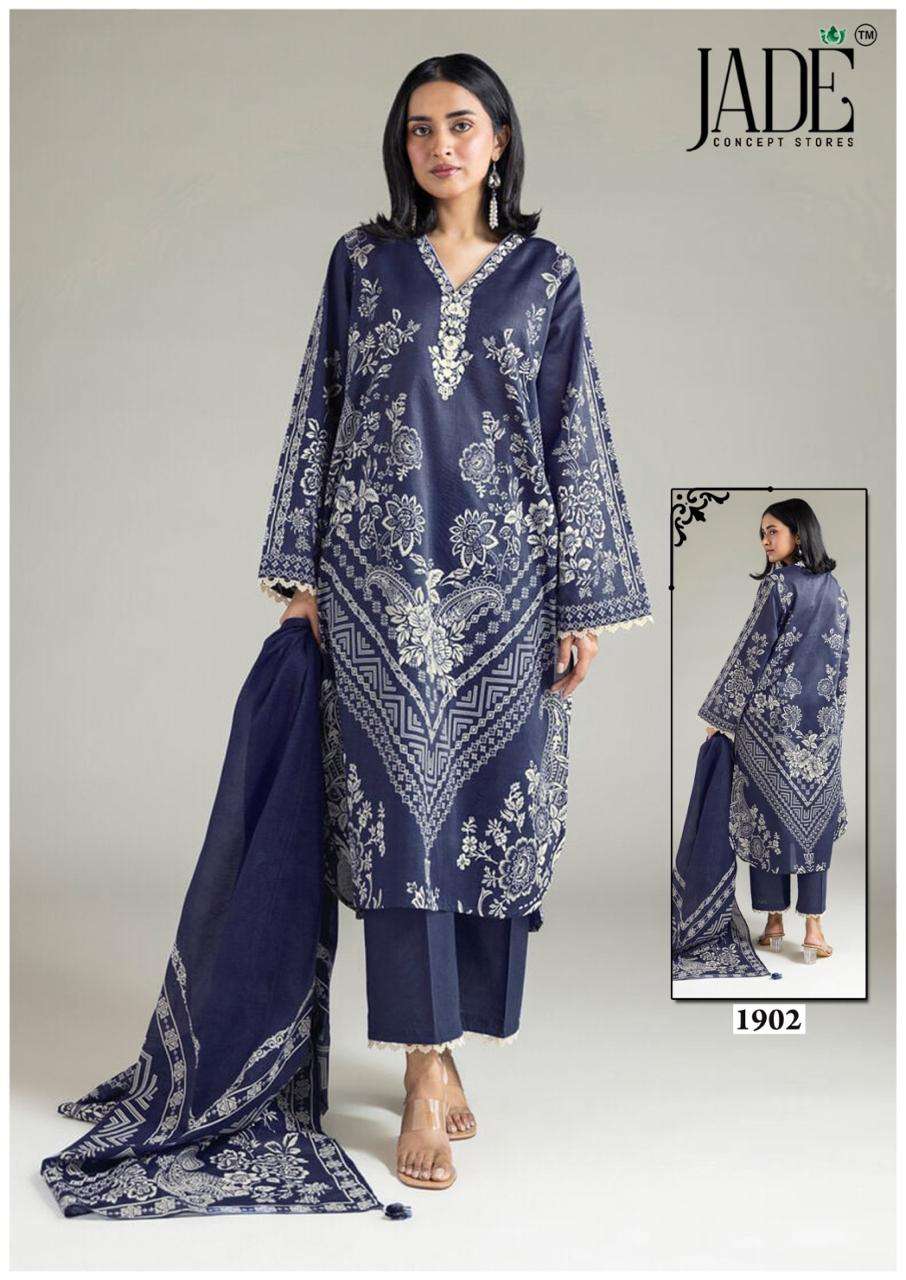 Jade Bin Saeed Vol 19 Pure Cotton Pakistani Suit