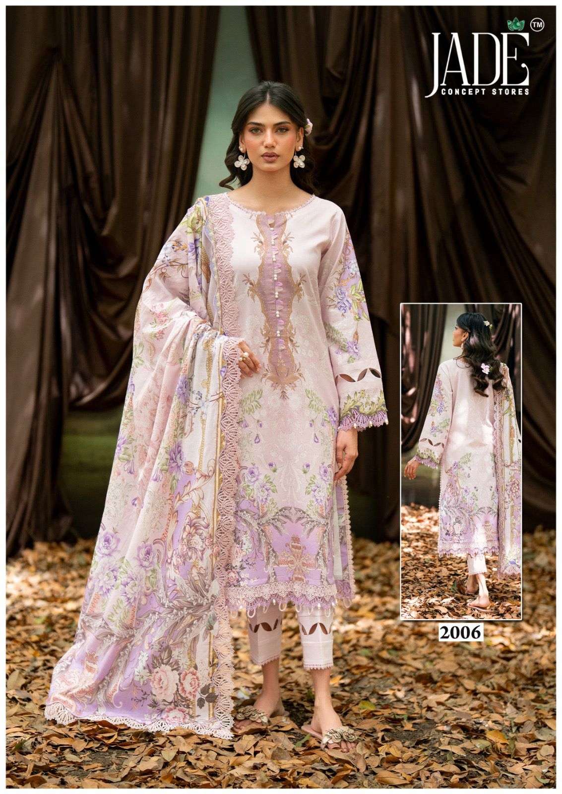 Jade Bin Saeed Vol-20 Premium Cotton Printed Dress Material - Amrah Wholesale