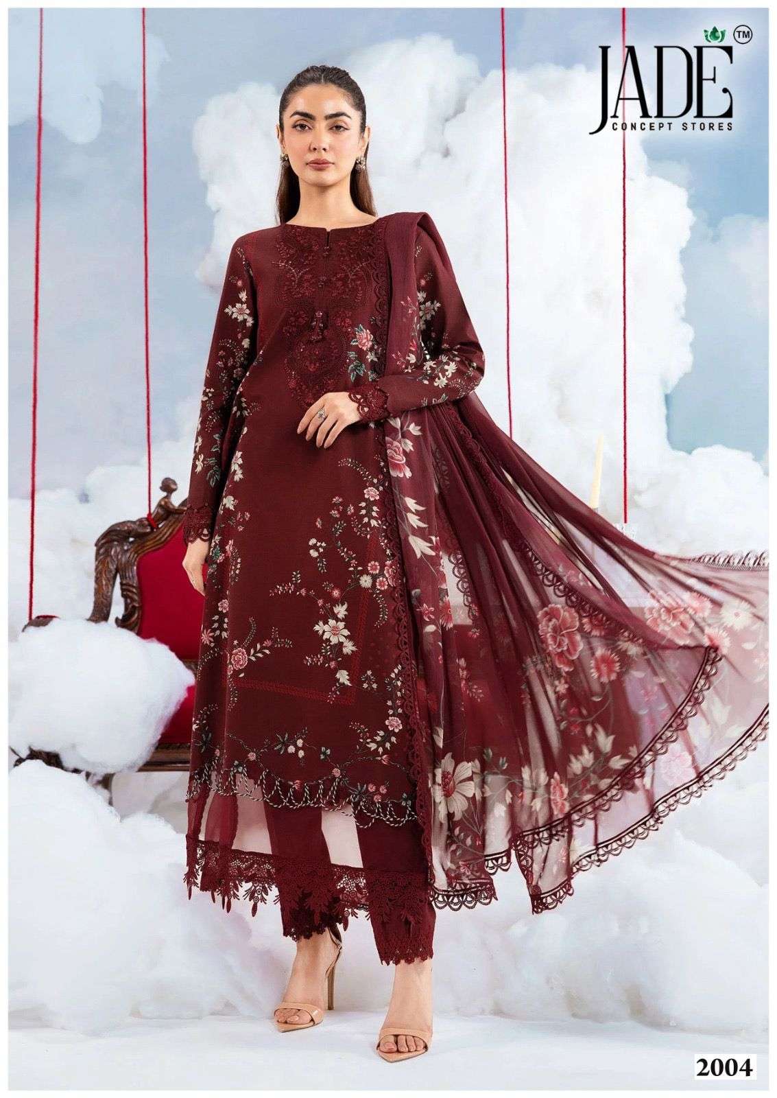Jade Bin Saeed Vol-20 Premium Cotton Printed Dress Material - Amrah Wholesale