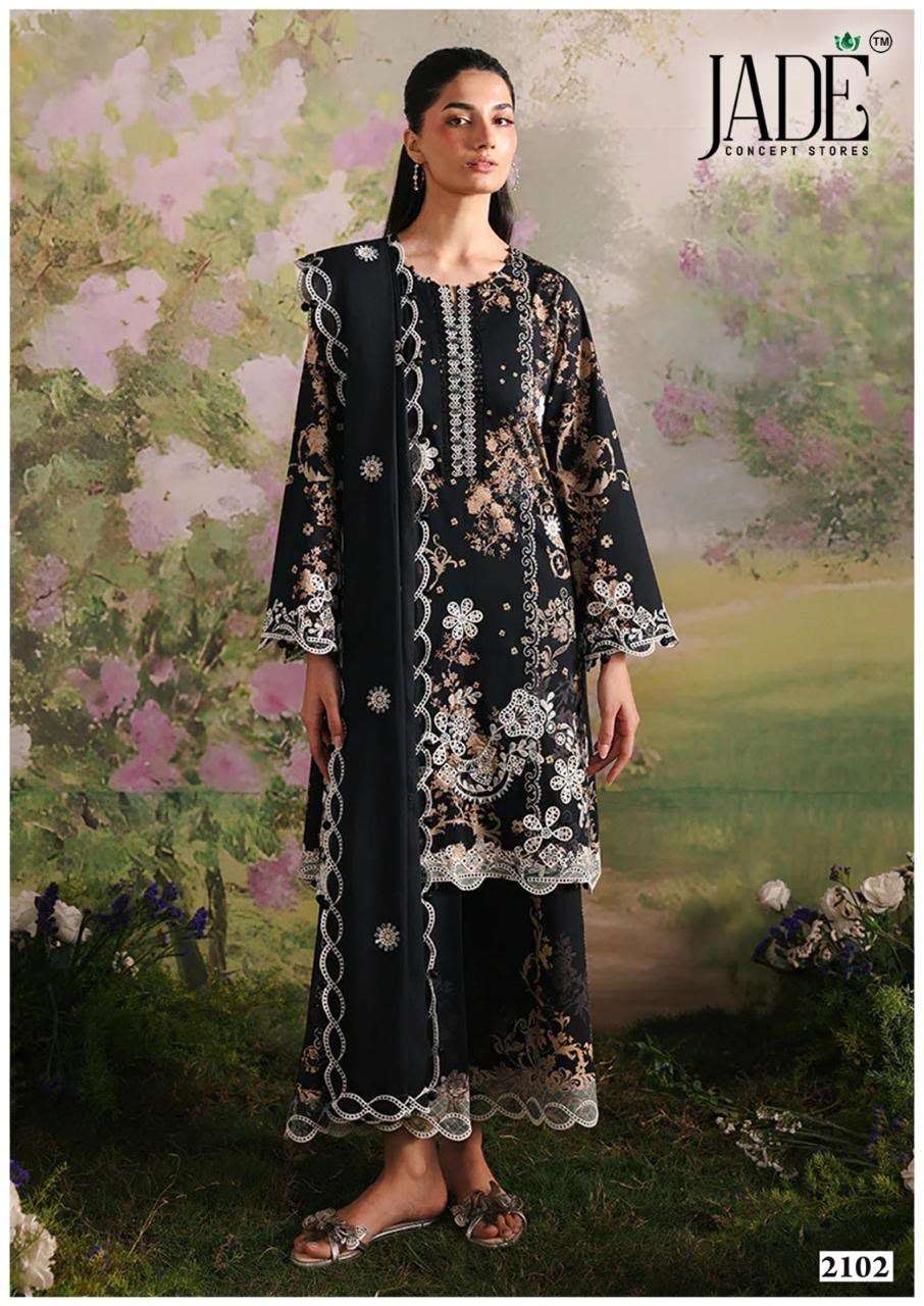 Jade Bin Saeed Vol-21 Cotton Printed Pakistani Suit Set