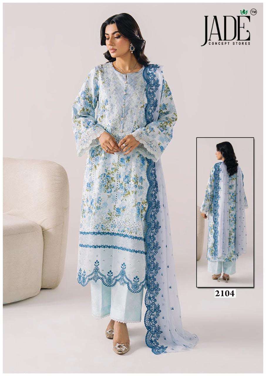 Jade Bin Saeed Vol-21 Cotton Printed Pakistani Suit Set