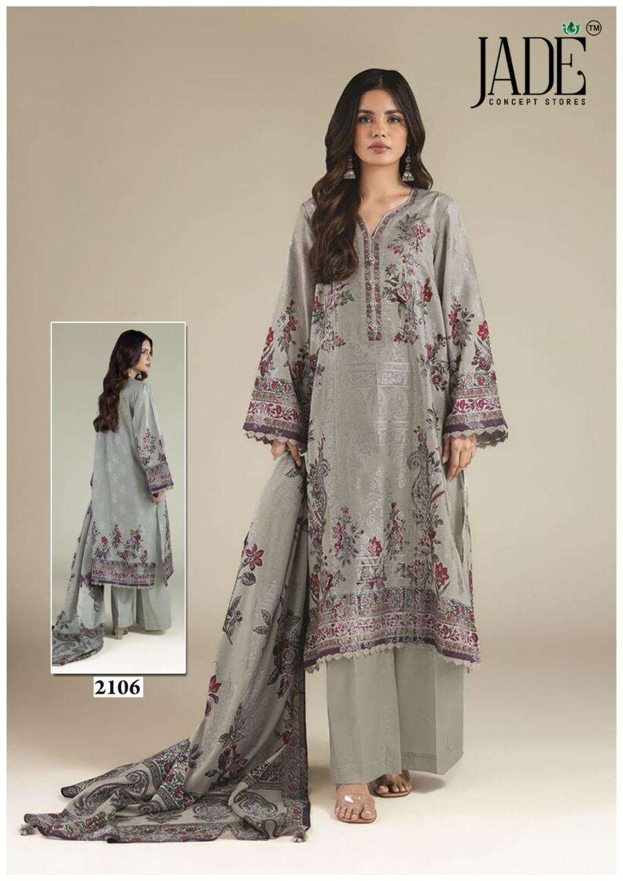 Jade Bin Saeed Vol-21 Cotton Printed Pakistani Suit Set