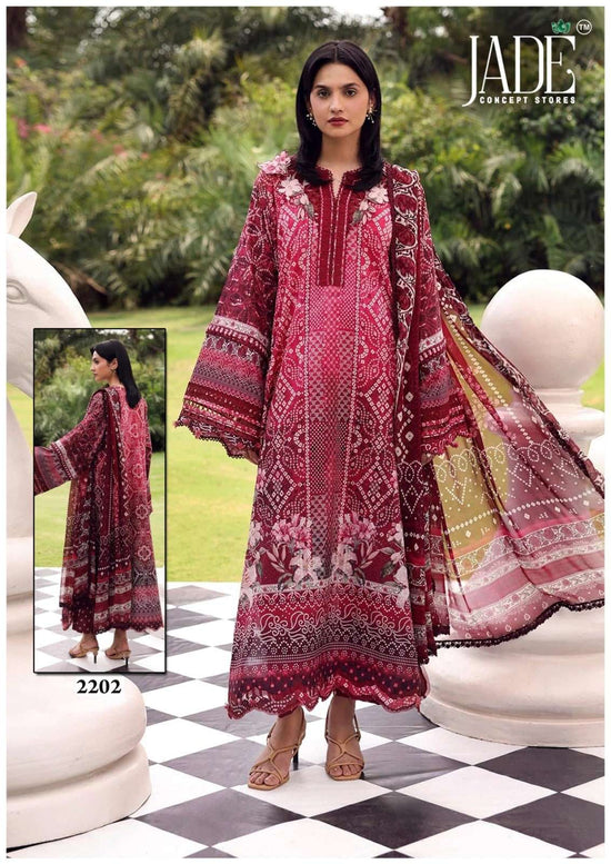Jade Bin Saeed Vol-22 Cotton Printed Dress Material
