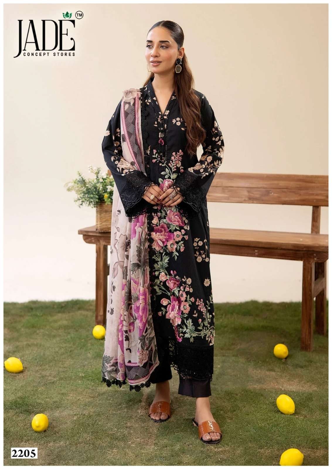 Jade Bin Saeed Vol-22 Cotton Printed Dress Material