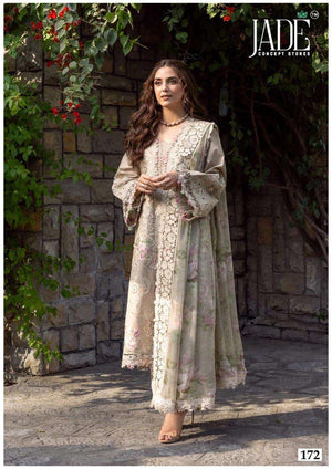 JADE CHEVRON Vol-18 Lawn Cotton Embroidered Unstitched Pakistani Suit
