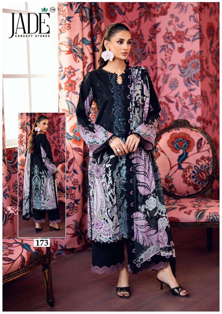 JADE CHEVRON Vol-18 Lawn Cotton Embroidered Unstitched Pakistani Suit