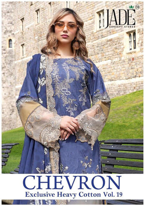 Jade Chevron Vol 19 Pure Heavy Cotton Dress Material Collection