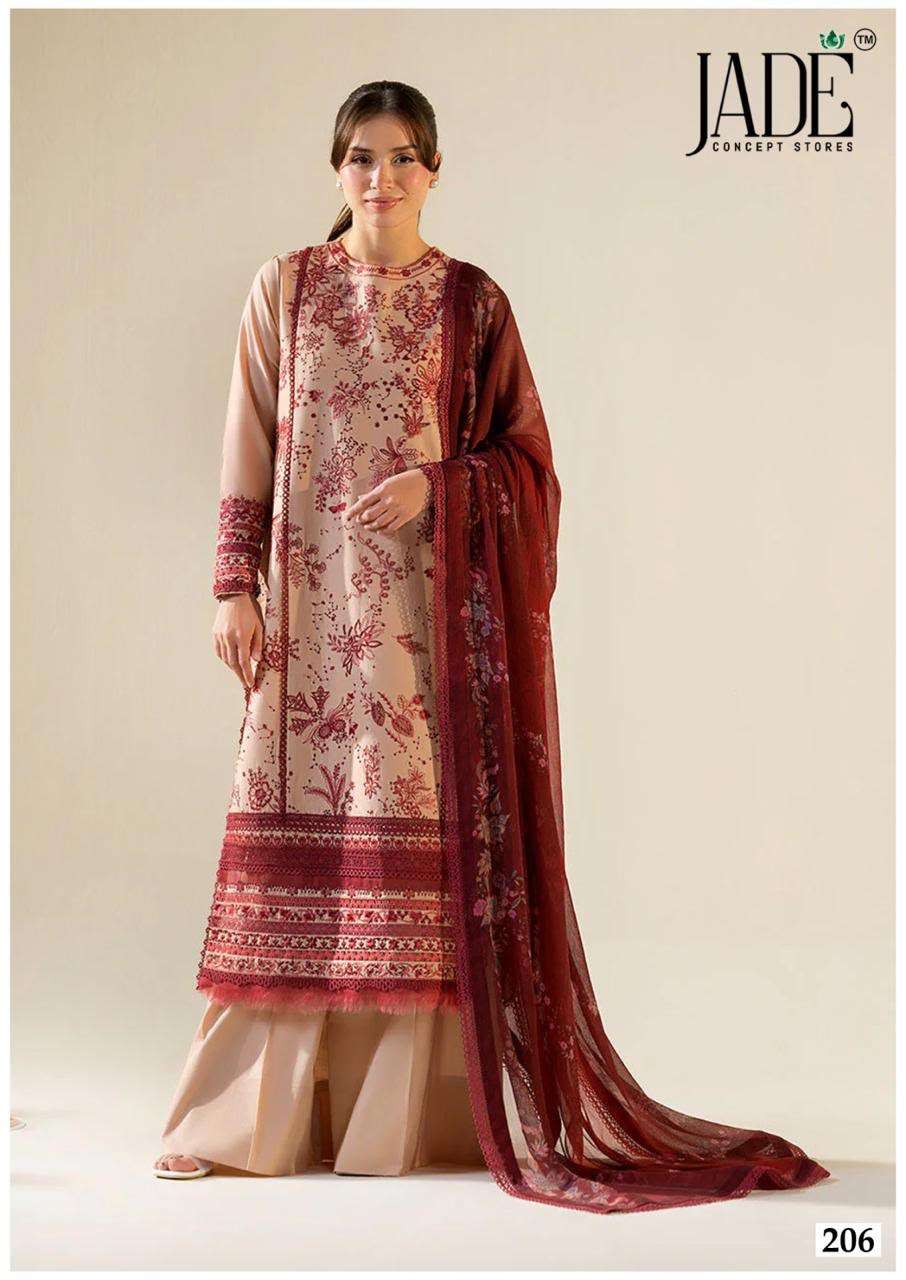 Jade Chevron Vol-21 Cotton Embroidered Pakistani Suit