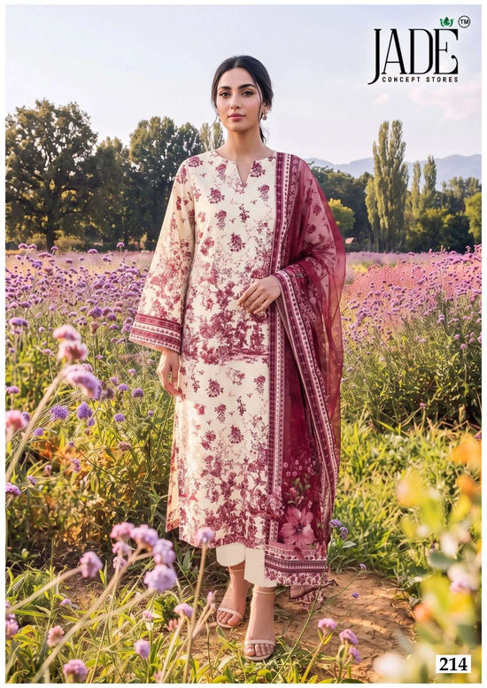 Jade Chevron Vol-22 Pure Cotton Printed Unstitched Dress Material