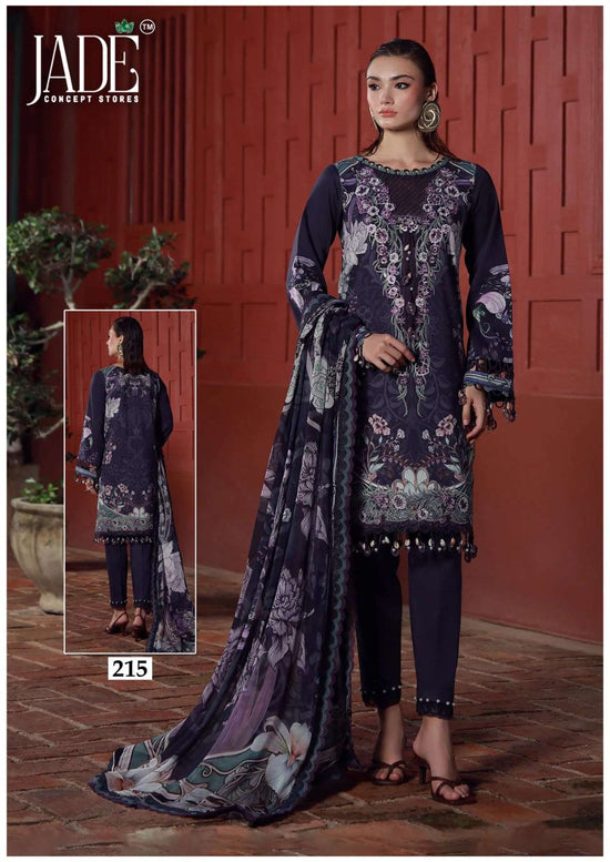 Jade Chevron Vol-22 Pure Cotton Printed Unstitched Dress Material