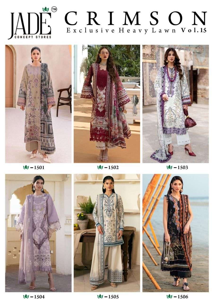 JADE CRIMSON EXCLUSIVE VOL-15 Lawn Printed Pakistani Suit
