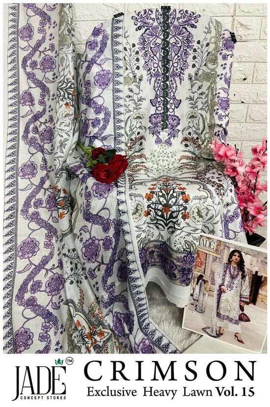 JADE CRIMSON EXCLUSIVE VOL-15 Lawn Printed Pakistani Suit
