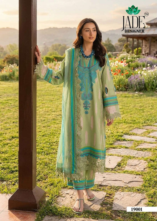 JADE CRIMSON VOL-19 Cotton Lawn Printed Pakistani Dress Material Wholesale - Amrah Wholesale