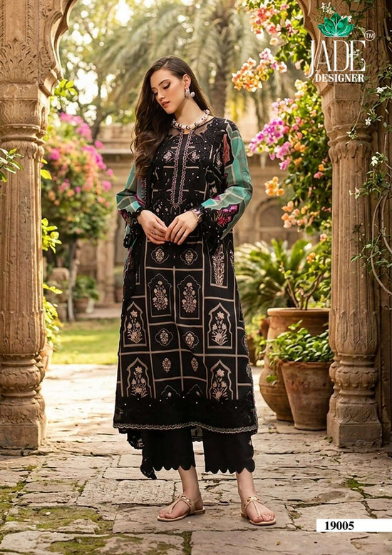 JADE CRIMSON VOL-19 Cotton Lawn Printed Pakistani Dress Material Wholesale - Amrah Wholesale