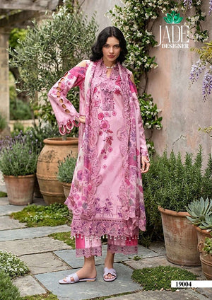 JADE CRIMSON VOL-19 Cotton Lawn Printed Pakistani Dress Material Wholesale - Amrah Wholesale