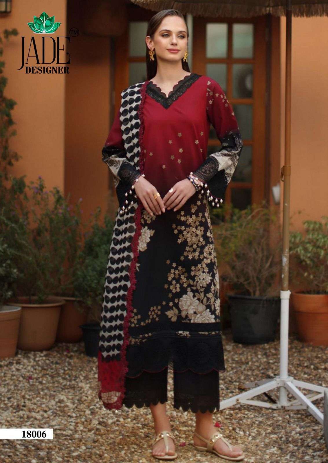 Jade Crimsons Vol 18 Heavy Cotton Dress Material - Amrah Wholesale