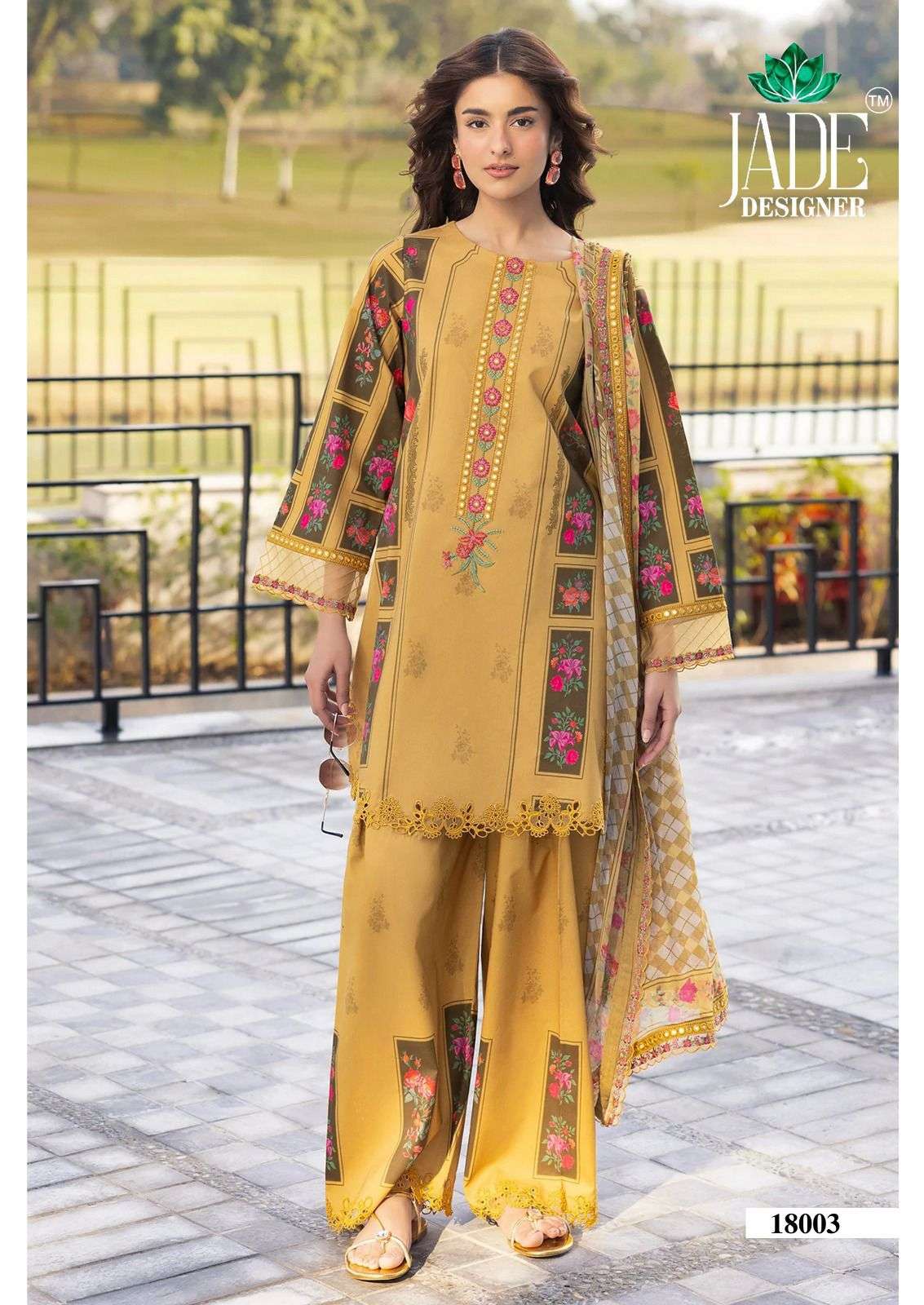 Jade Crimsons Vol 18 Heavy Cotton Dress Material - Amrah Wholesale