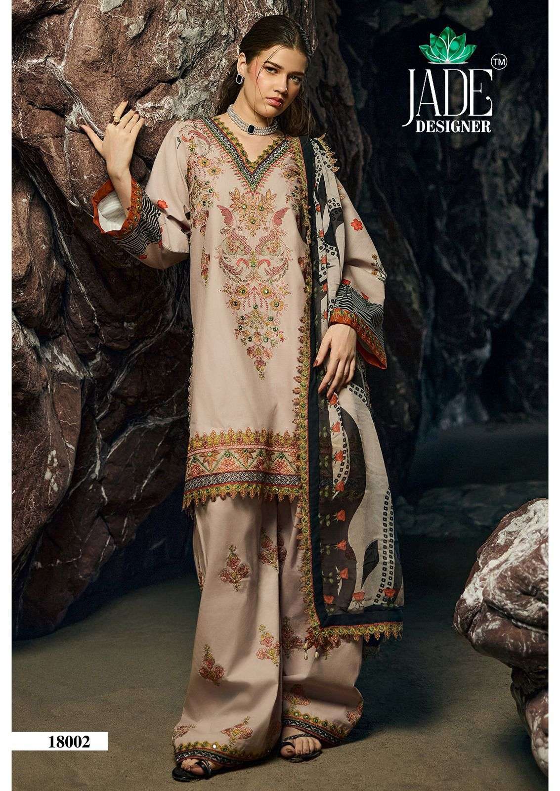 Jade Crimsons Vol 18 Heavy Cotton Dress Material - Amrah Wholesale