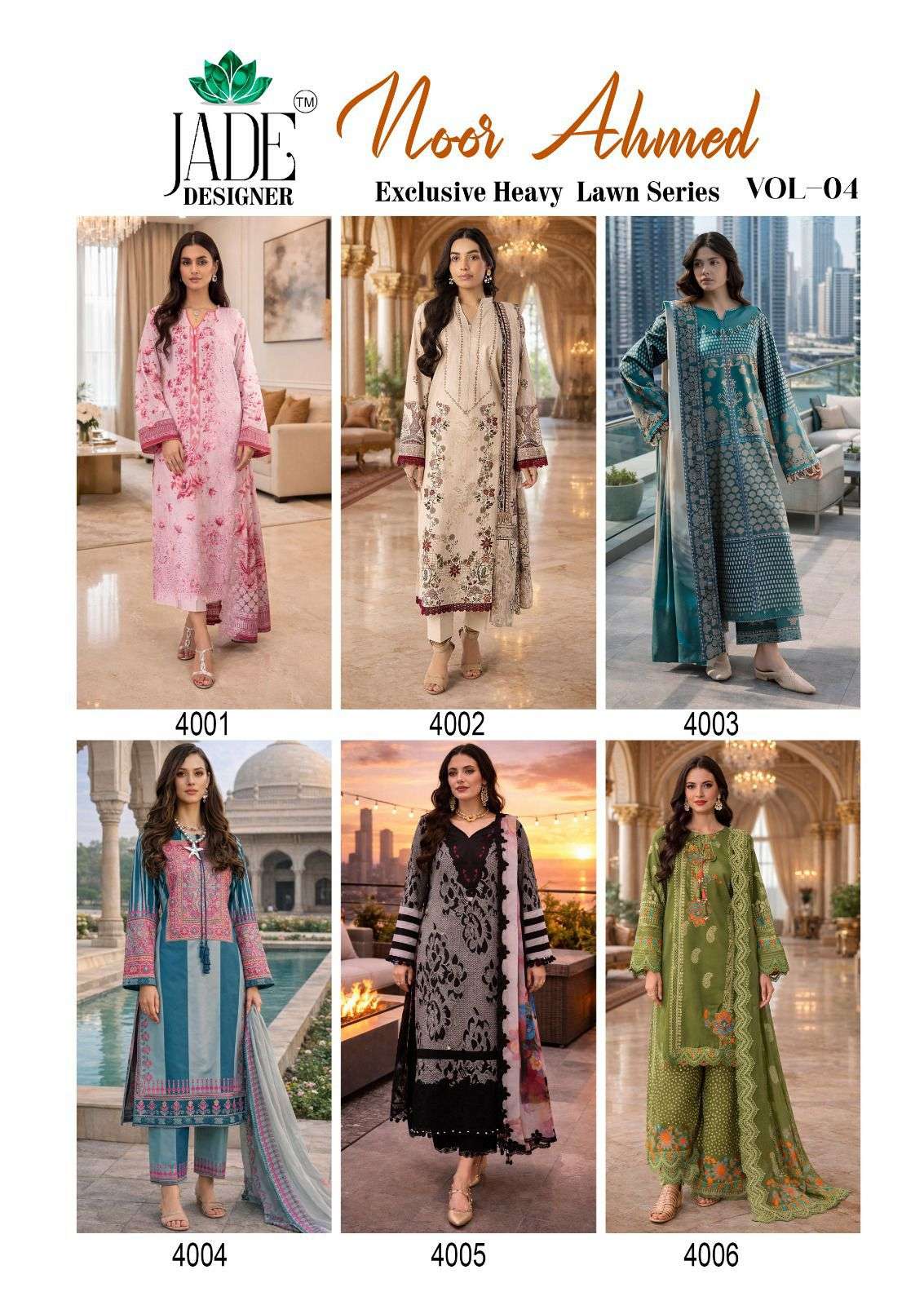Jade Noor Ahmed Vol - 04 - Amrah Wholesale
