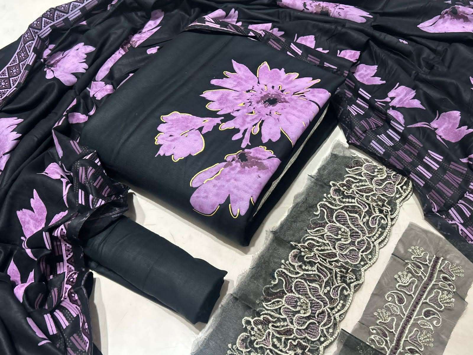 Jade Turkish Vol 1 Rayon Foil Print Dress Material - Amrah Wholesale