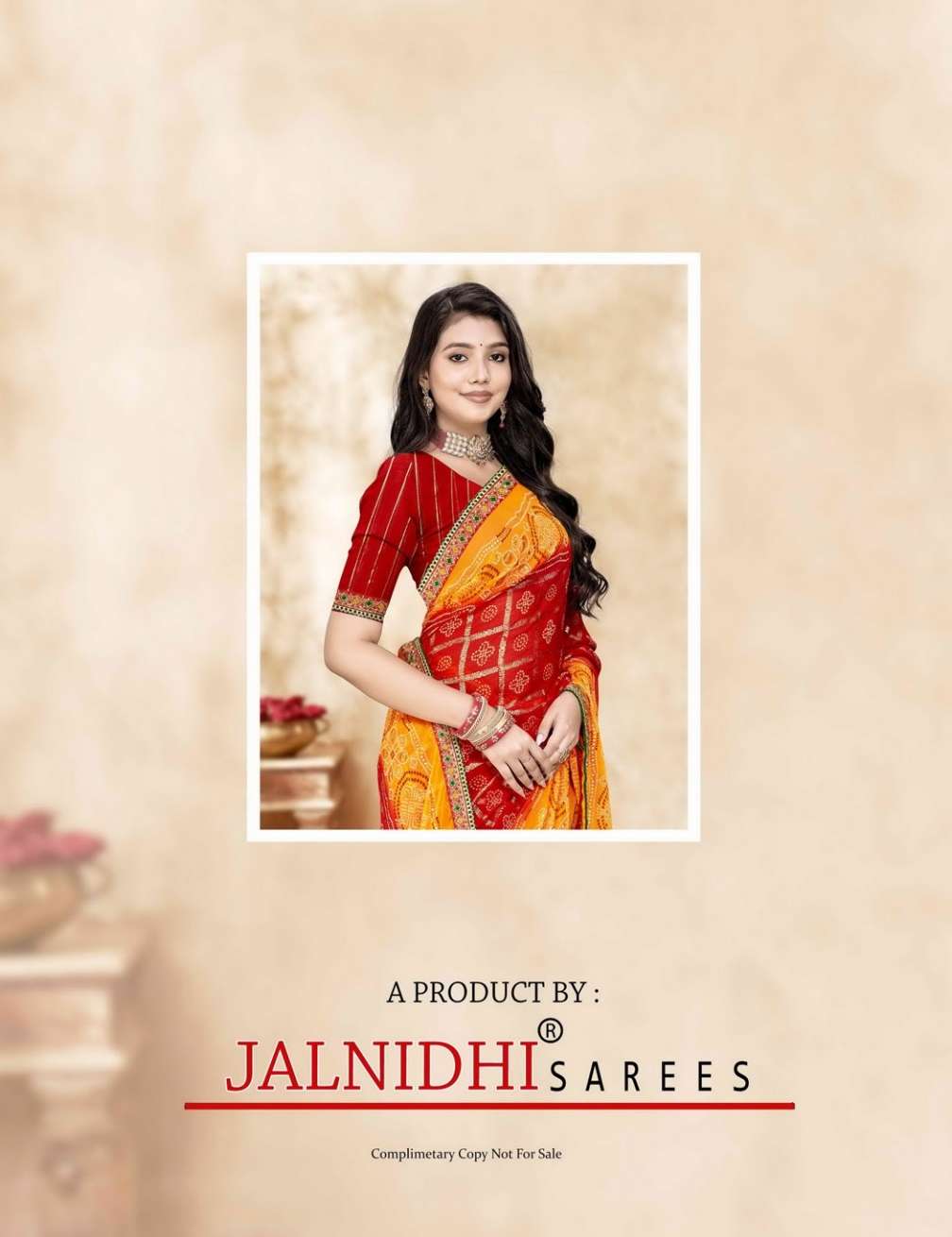 Jalnidhi Shloka Heavy Georgette Marble Saree - Amrah Wholesale