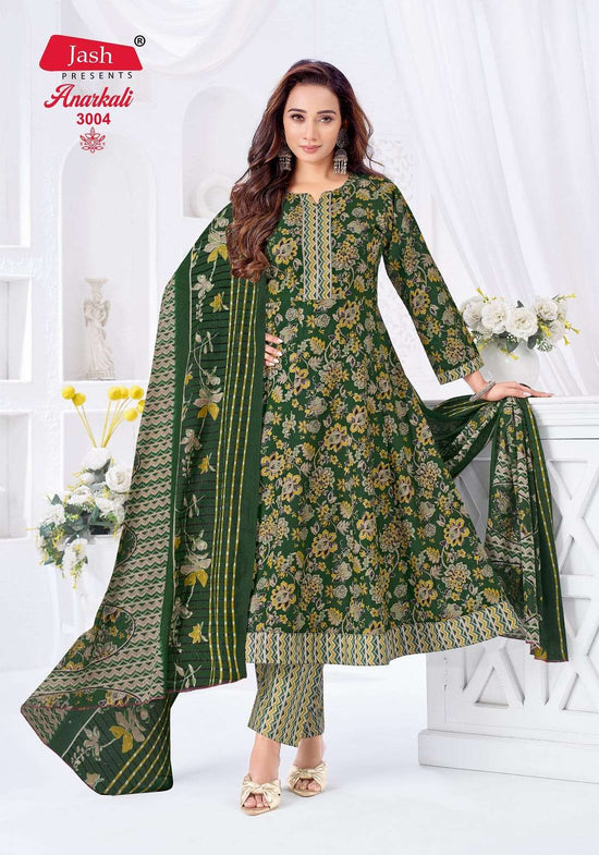 JASH ANARKALI VOL-3 Cotton Printed Stitched Salwar Suit Set